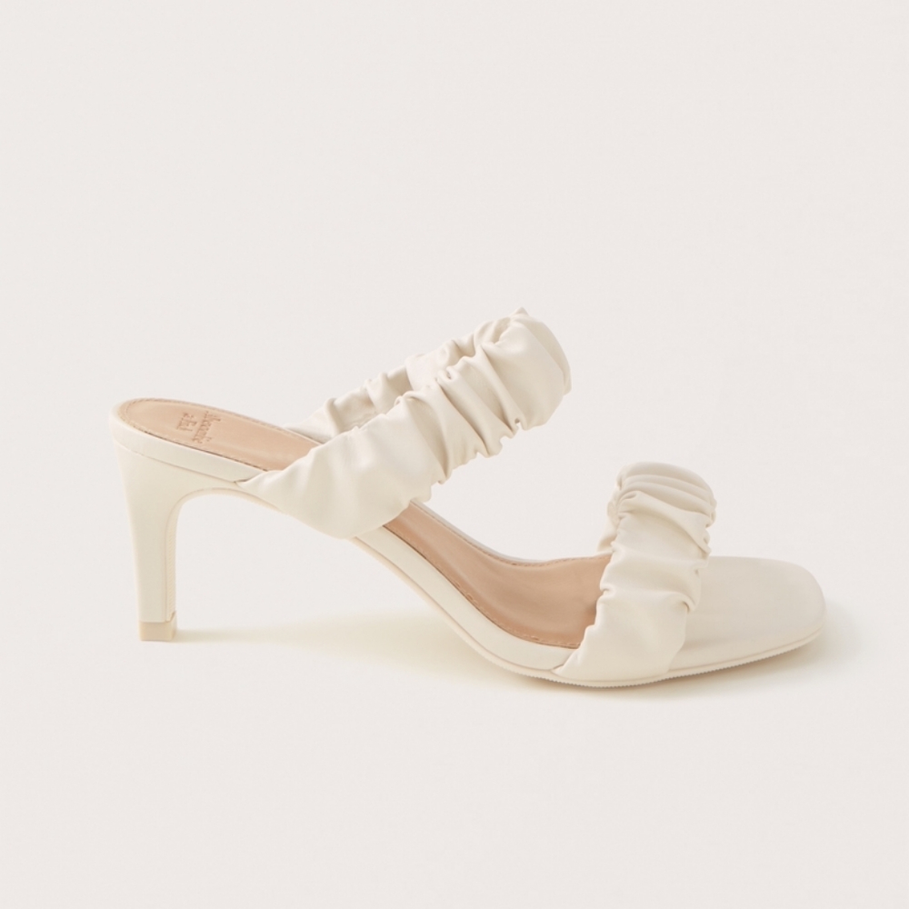 Abercrombie Scrunchie Heel Sandals